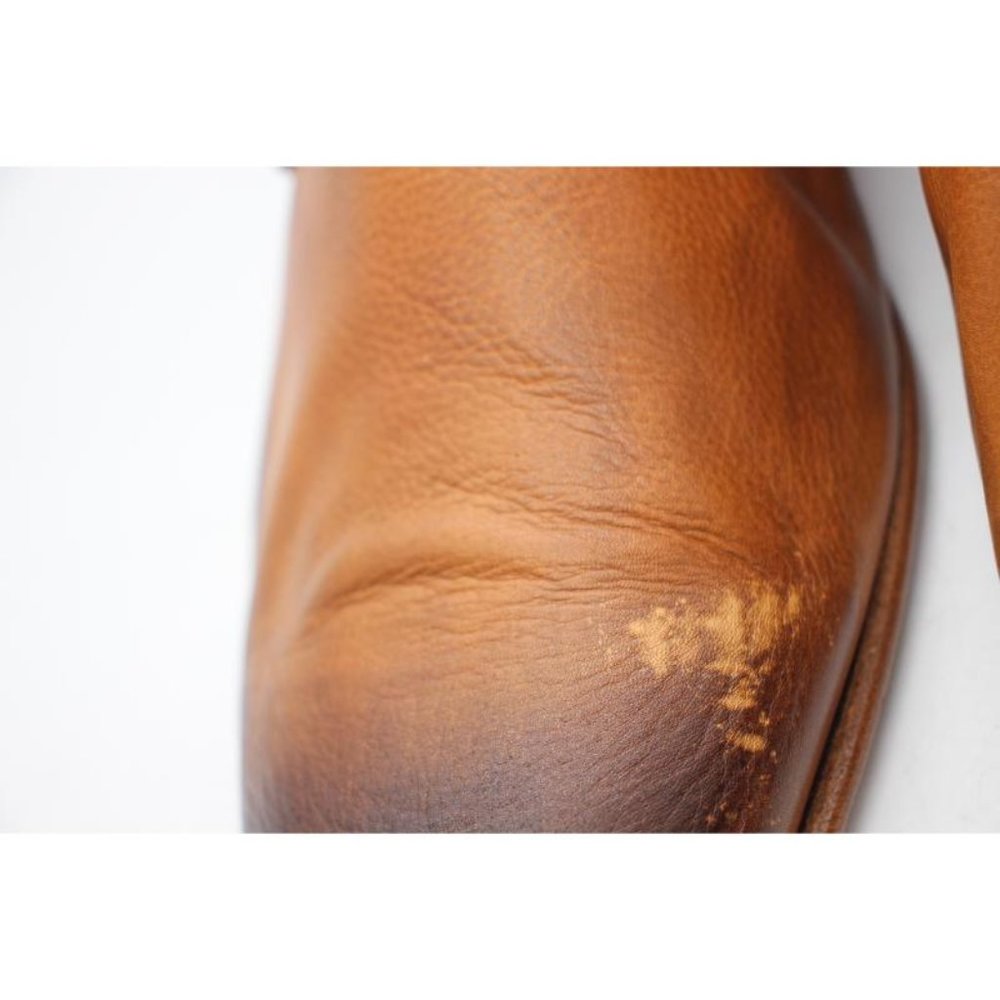 Ace Marks Plain Toe Men's 10 D Dress Shoes Brown Leather Handcrafted In Italy - Picture 12 of 12